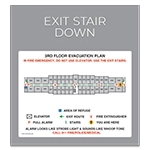 Standard Stairway Evacuation Plans - CA Compliant