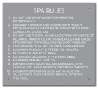 State Pool Sign - Spa Rules - Alabama Compliant
