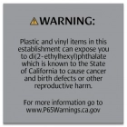 Warning Sign: Plastic and Vinyl -  Celtec Material