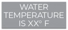 Wisconsin Water Temperature Pool Sign