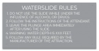 Wisconsin Waterslide Rules Sign