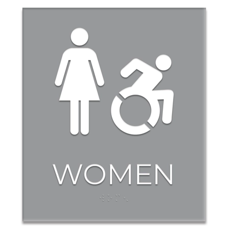 Women Sign w/Female & Dynamic ISA Symbols