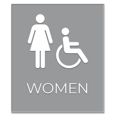 Women Sign w/Female & ISA Symbols