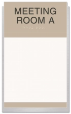 2-Line Meeting Room Sign w/Window