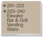 6-Line Directional Sign
