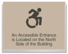 Accessible Entrance Sign w/Dynamic ISA Symbol