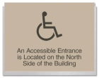 Accessible Entrance Sign w/ISA Symbol
