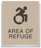 Area of Refuge Sign - Dynamic ISA Symbol