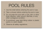 Arizona Pool and Spa Rules Sign