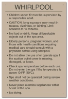 British Columbia Whirlpool Rules Sign