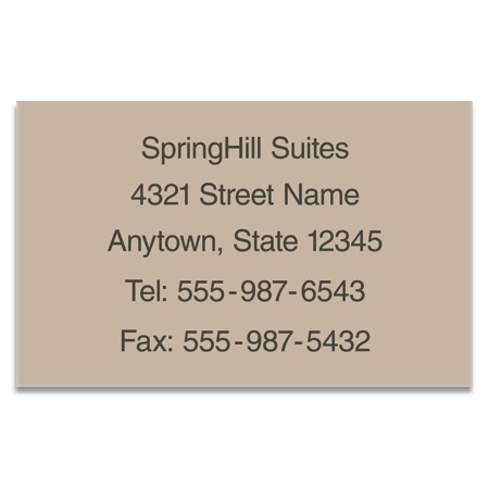 Business Center Info Sign