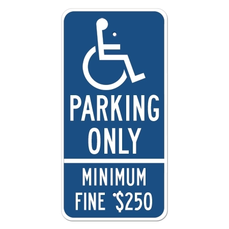 California - ISA Symbol, Parking Only Sign