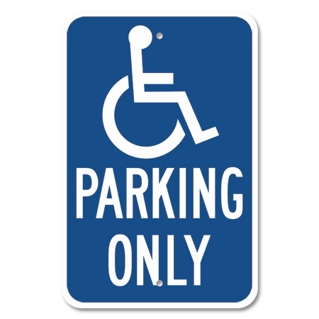 California - ISA Symbol, Parking Only Sign