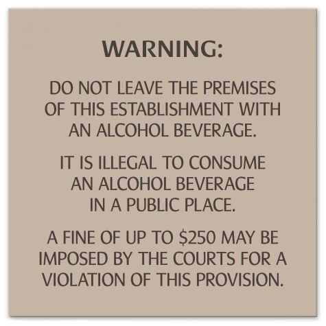 Colorado Alcohol Fine Warning Sign