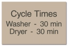 Cycle Times Sign