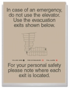 Elevator Evacuation Map (Evacuation Exits)