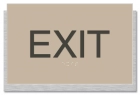 "Exit" Egress Sign - CA Compliant