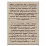 Florida Bilingual Human Trafficking Sign