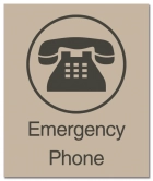 Illinois Emergency Phone Sign