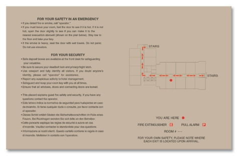 In-Room Evacuation Plan