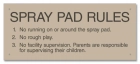 Iowa Spray Pad Rules