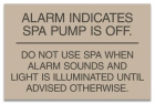 ISPSC Spa and Hot Tub Alarm Sign