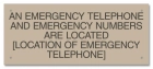 Kentucky Emergency Phone Location Sign