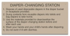 MAHC Diaper-Changing Station Signage