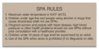 MAHC Spa Rules Sign