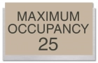 Maximum Occupancy Sign