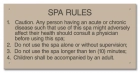 Missouri Spa Rules Sign