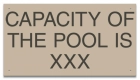 Montana Pool Capacity Sign