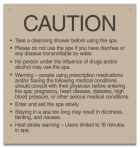 Montana Spa Rules Sign