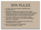 Montgomery County, Alabama Spa Rules Sign