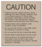 New Jersey Hot Tub Spa Caution Sign