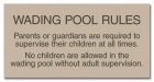 New Jersey Wading Pool Rules Sign