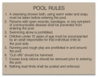 Oklahoma Pool Rules Sign