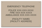 Ontario Canada Emergency Phone Sign