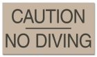 Ontario Canada No Diving Sign
