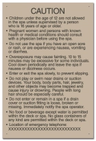 Ontario Canada Spa Rules Sign