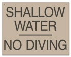 Ontario Shallow Water No Diving Sign