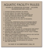 Oregon Pool Rules Sign