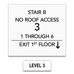 Stairwell ID - Houston Code 3 Floors or Less