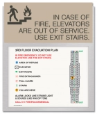 Standard Elevator Evacuation Plans - CA Compliant