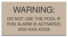 Utah Alarm Warning Sign