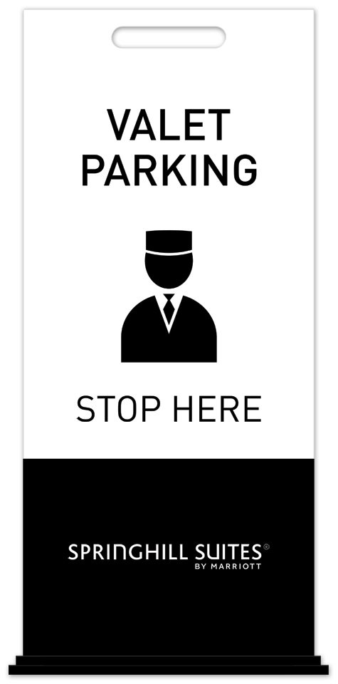 Valet Parking Free-Standing Floor Sign