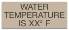 Wisconsin Water Temperature Pool Sign