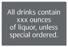 Alcohol Warning Sign - Alabama Compliant