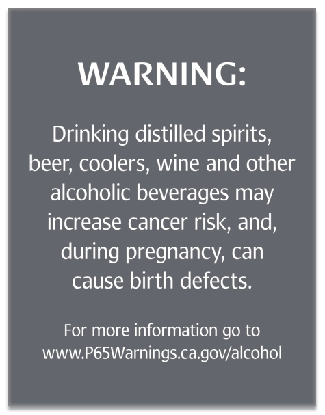 Alcohol Warning Sign: Pregnancy and Birth Defects