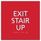 "Exit Stair Up" Egress Sign - CA Compliant